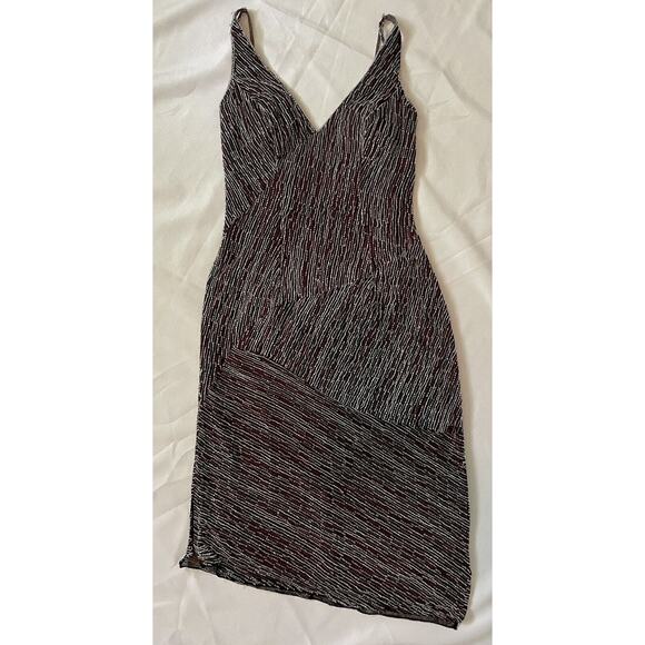 Woman Party Beaded Dress Purple Size Small Nordstrom - Picture 5 of 10